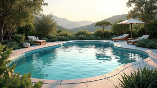 Piscine coque 8x4 arrondie : élégance et praticité réunies