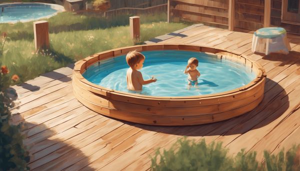 Pistoche : La piscinette en bois idéale pour un jeu sécurisé